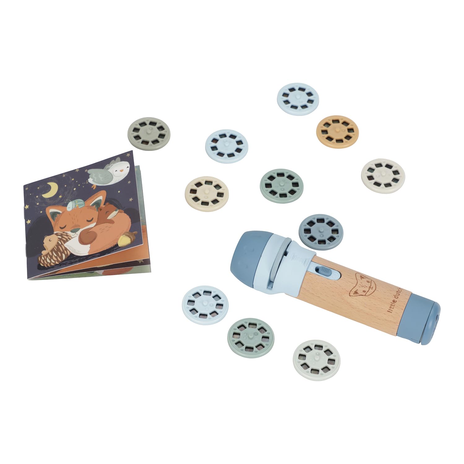 Little Dutch 4781 Proyector de linterna para niños cuentos de buenas noches - Forest Friends