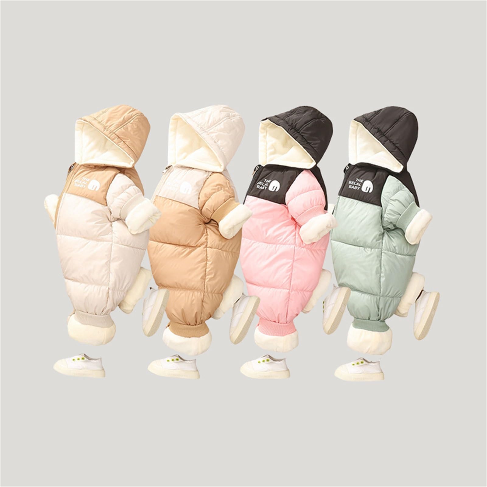 Tuta Neve Neonato Tuta Da Neve Neonato Tutine 0 3 Mesi Tutina Termica Bambino 2 Anni 18 Neonata Bambina Abbigliamento Caldo Cotone Giubbotto Intero Pigiama Pagliaccetto 24M Sci Invernale Giubbino 6 9