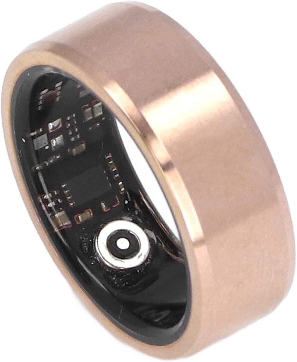 Smart Ring Health Tracker, Fitness Tracker Ring Monitoreo de la calidad del sueño y la frecuencia cardíaca, grabadora de datos saludables portátil a prueba de agua con aplicación