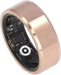 Yunir Inteligente Ring Health, monitoramento de anel de fitness, qualidade do sono e frequência cardíaca, gravador de dados à prova d'água vestível com aplicativo, diâmetro interno de 18,2 mm (nº 8)
