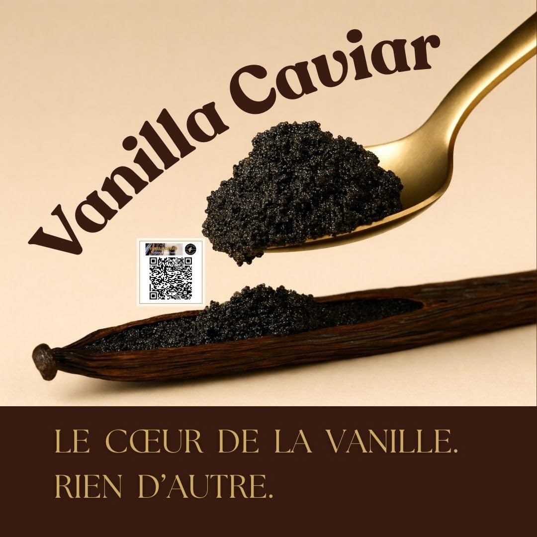 Caviar de Vanille 200 g – Pulpe Pure de Vanille - Mada Organic – Idéal Pâtisserie & Gastronomie