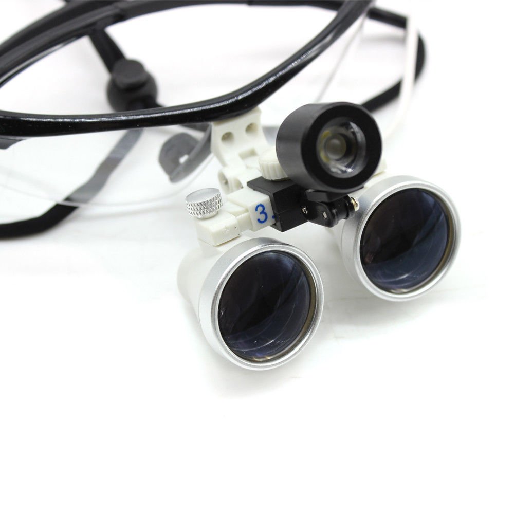 BoNew-Oral 3.5X420 Medizin Loupes Binokularlupen Kopflupe Lupenbrille LED Headlight Lamp