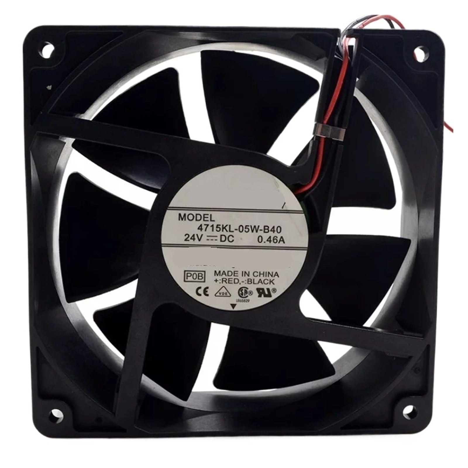 LZIKKGKI 4715KL-05W-B40 Cooling Fan 24VDC 0.46A 2-wire 119x119x38mm