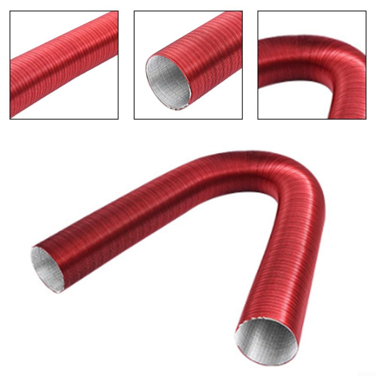 Tubo flessibile in alluminio, condotto dell'aria per auto, per riscaldatori di parcheggio diesel, diametro 75 mm, tubo di uscita dell'aria del riscaldatore diesel (300 cm)