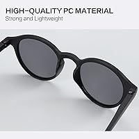 Vista 67 de ZENOTTIC Lentes de sol redondos polarizados, elegantes lentes de sol para hombres y mujeres, retro clásicos, selección de varios estilos