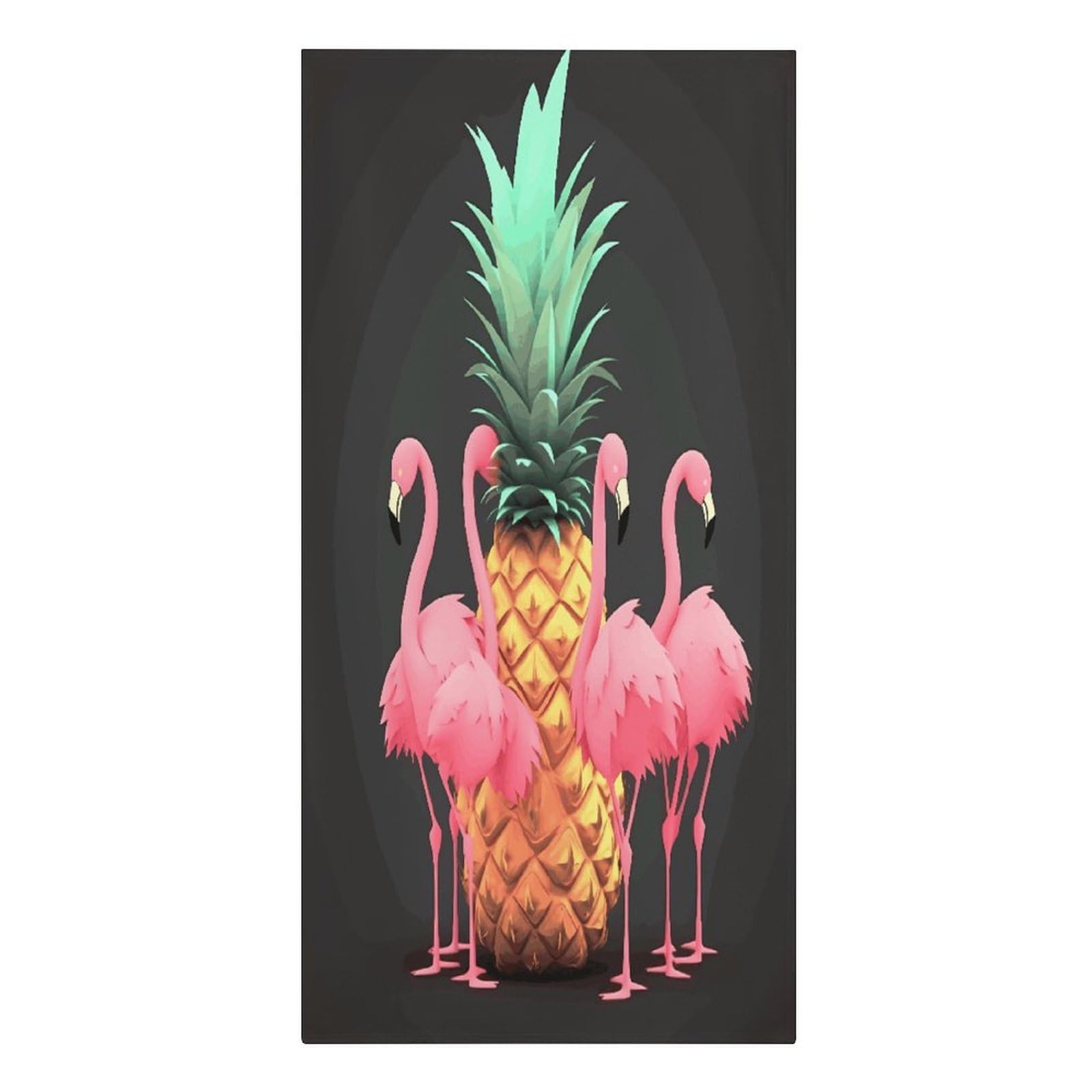VstaDank Pineapple Flamingos Beach Towels 30"x61" Microfiber Super Absorbent Large Bath Towels Cozy Soft Swim Travel Towel Quick Dry Thin Pool Towel Beach Accessories for Outdoor Adult