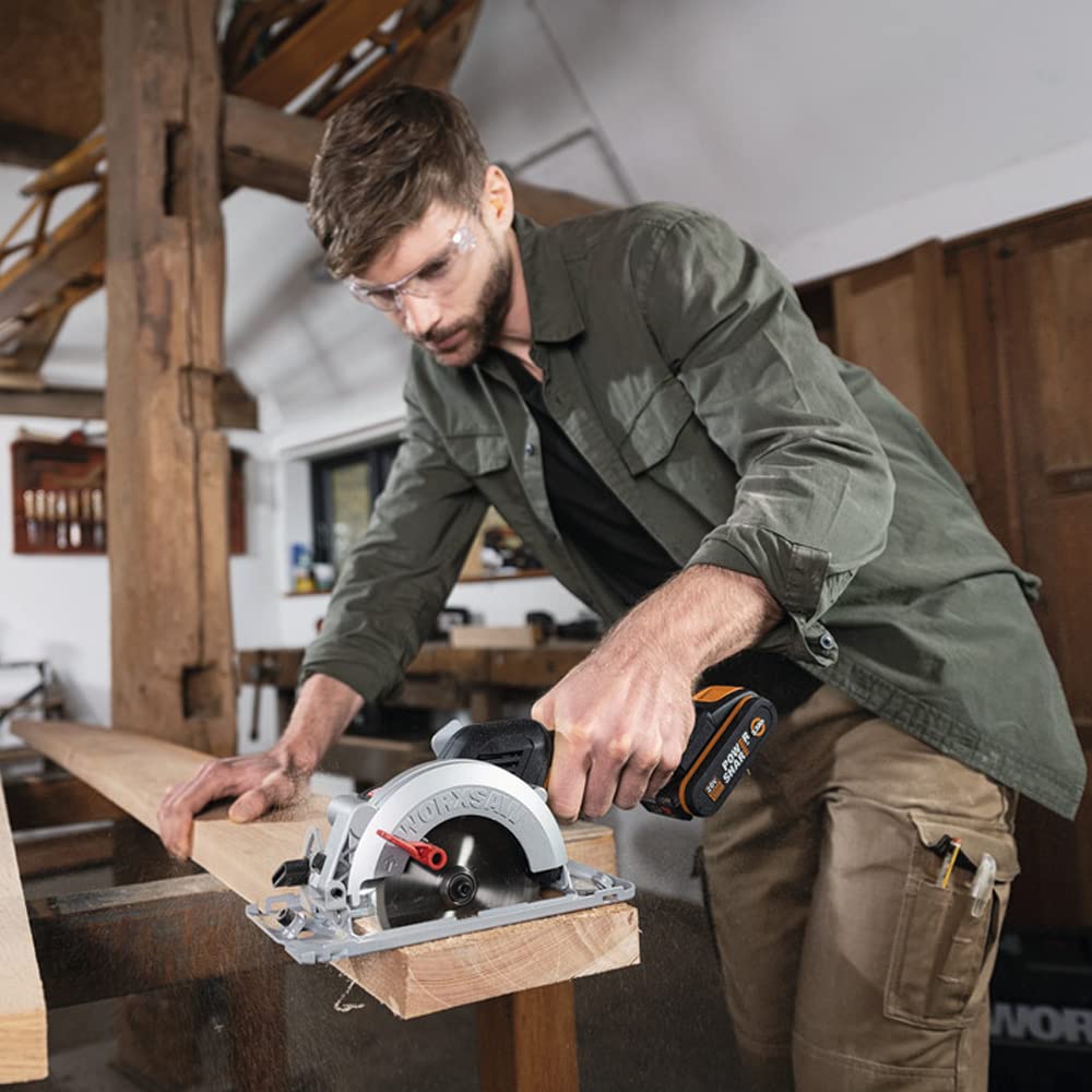 Sierra circular de mano Worxsaw BL 20V 1bat 2.0Ah