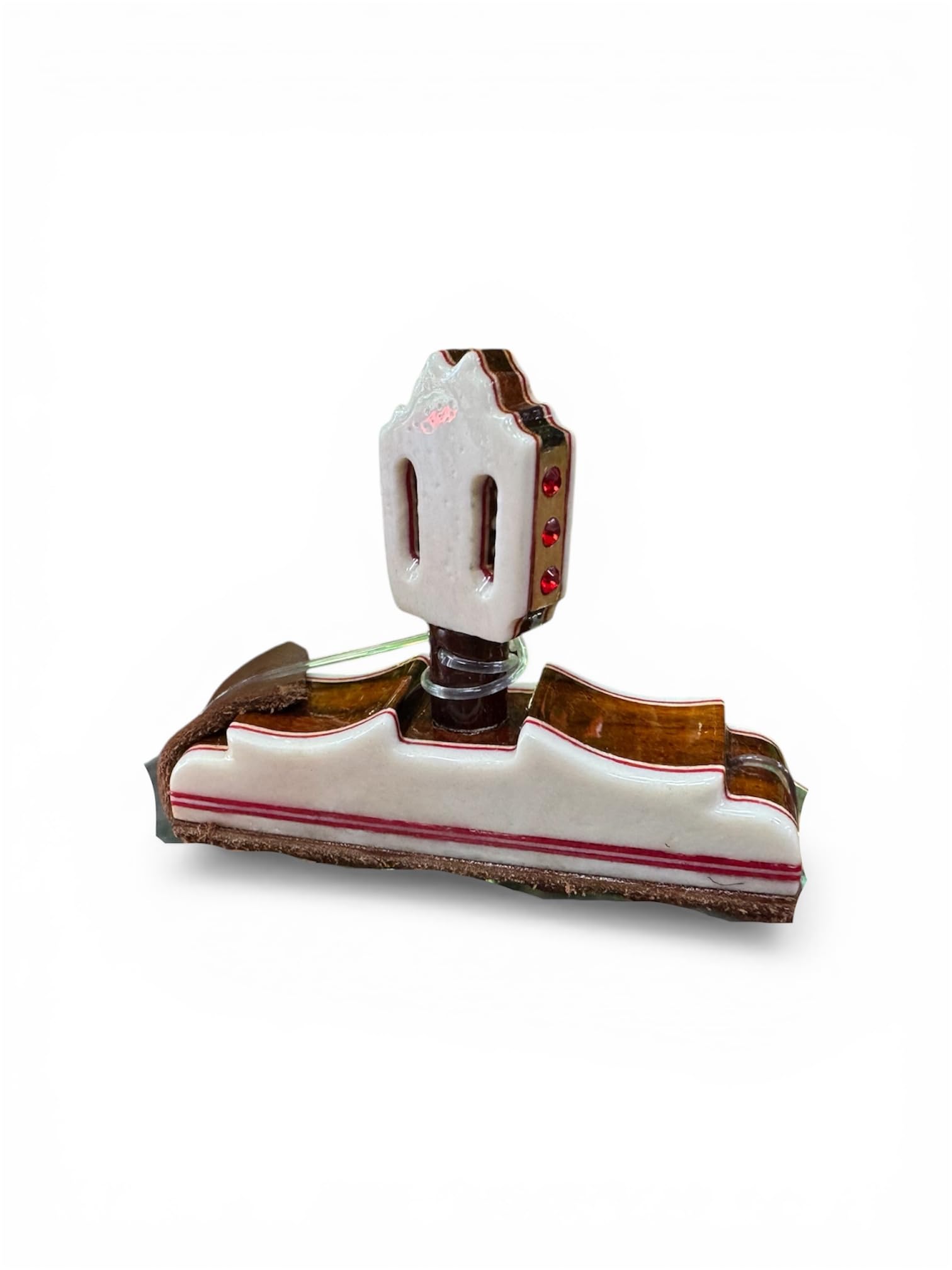 Cejilla Artesanal para Guitarra Flamenca y Clásica - Algeciras Clavija Deluxe – de Hueso Natural y Cocobolo, Artesana Premium con Diseño Tipo Pala