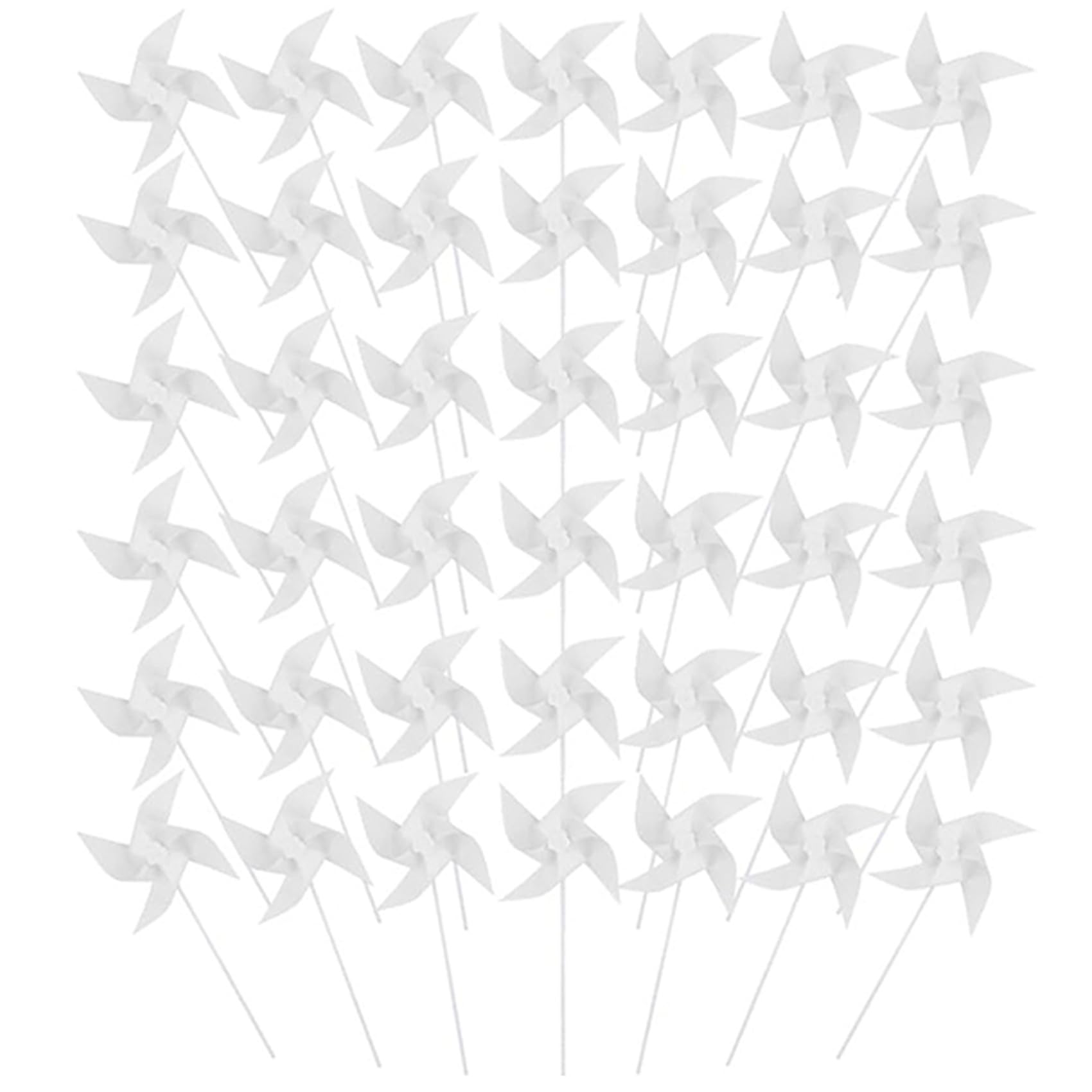 200 Girandole di Carta per Bambini DIY, Girandole di Carta Bianca Bianca Mulini A in Plastica Vuota Piccole Girandole per L'Estate dei Bambini