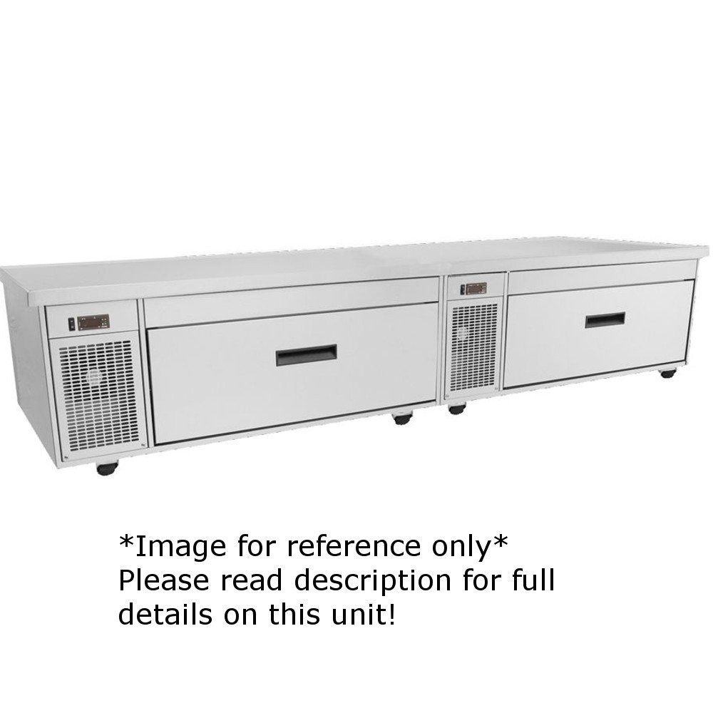 Flexible Two Drawer Refrigerator or Freezer Chef Stand 76"W (6.0 Cubic Feet) by Randell – Model FX-2CSRE