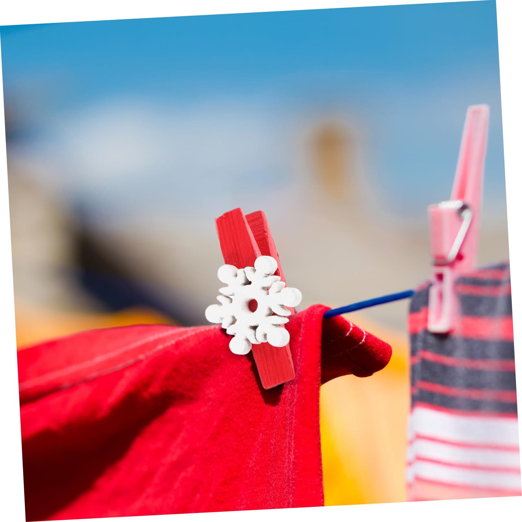 IMIKEYA 375 STK Mini-wäscheklammer Für Fotoclips Zu Weihnachten Schneeflocken-fotoclips Dekor Weihnachtswäscheklammern Halter Für Weihnachtsnotizen Weihnachts-memo-Clips Holz