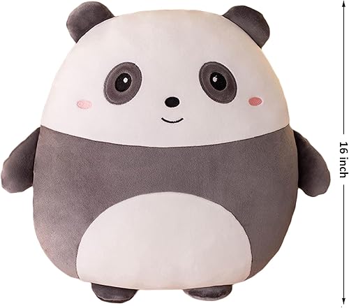 Miniatura 7 de lannery Almohada de felpa de panda, juguete de peluche de panda, peluche kawaii de peluche, almohada para abrazar, regalo para decoración de