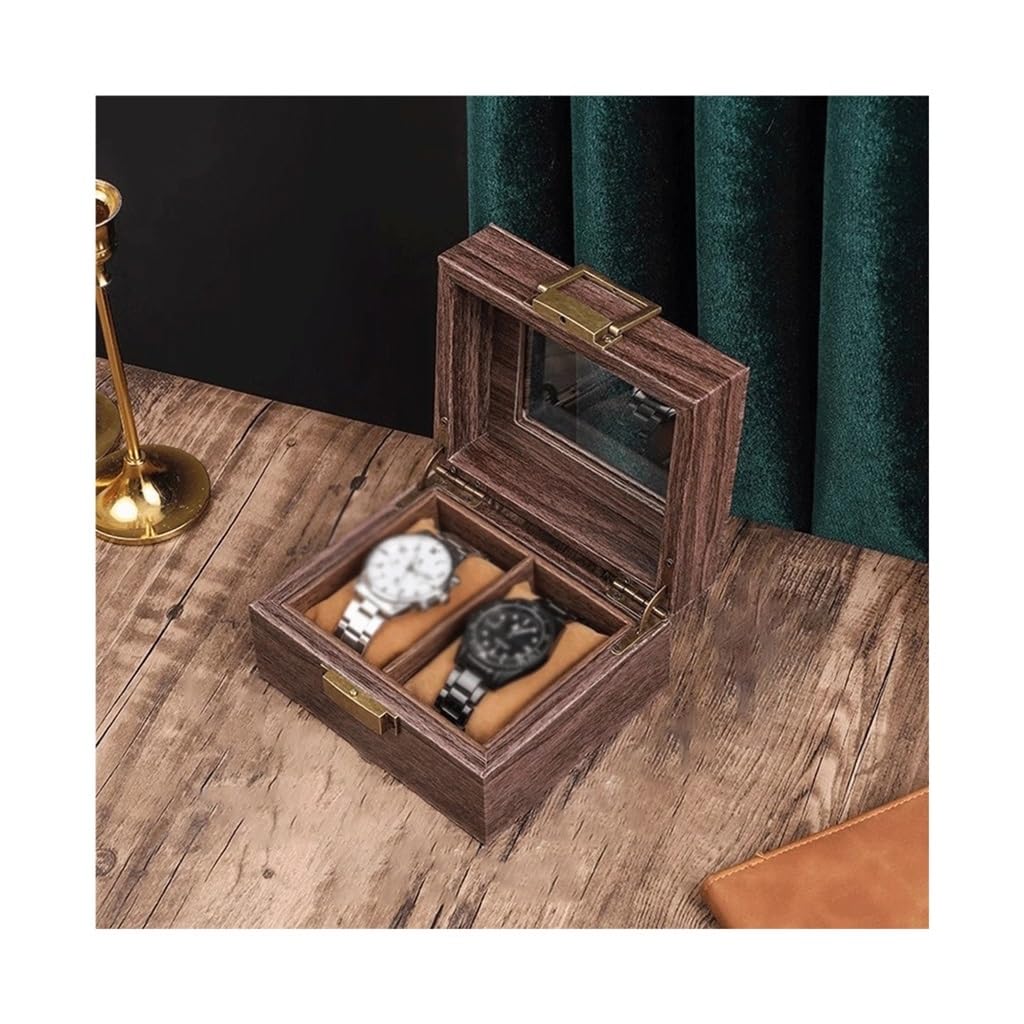ANVLOJRIH Watch Box Household Wood Grain Watch Storage Box Watch Box Bracelet Jewelry Watch Box Watches Box