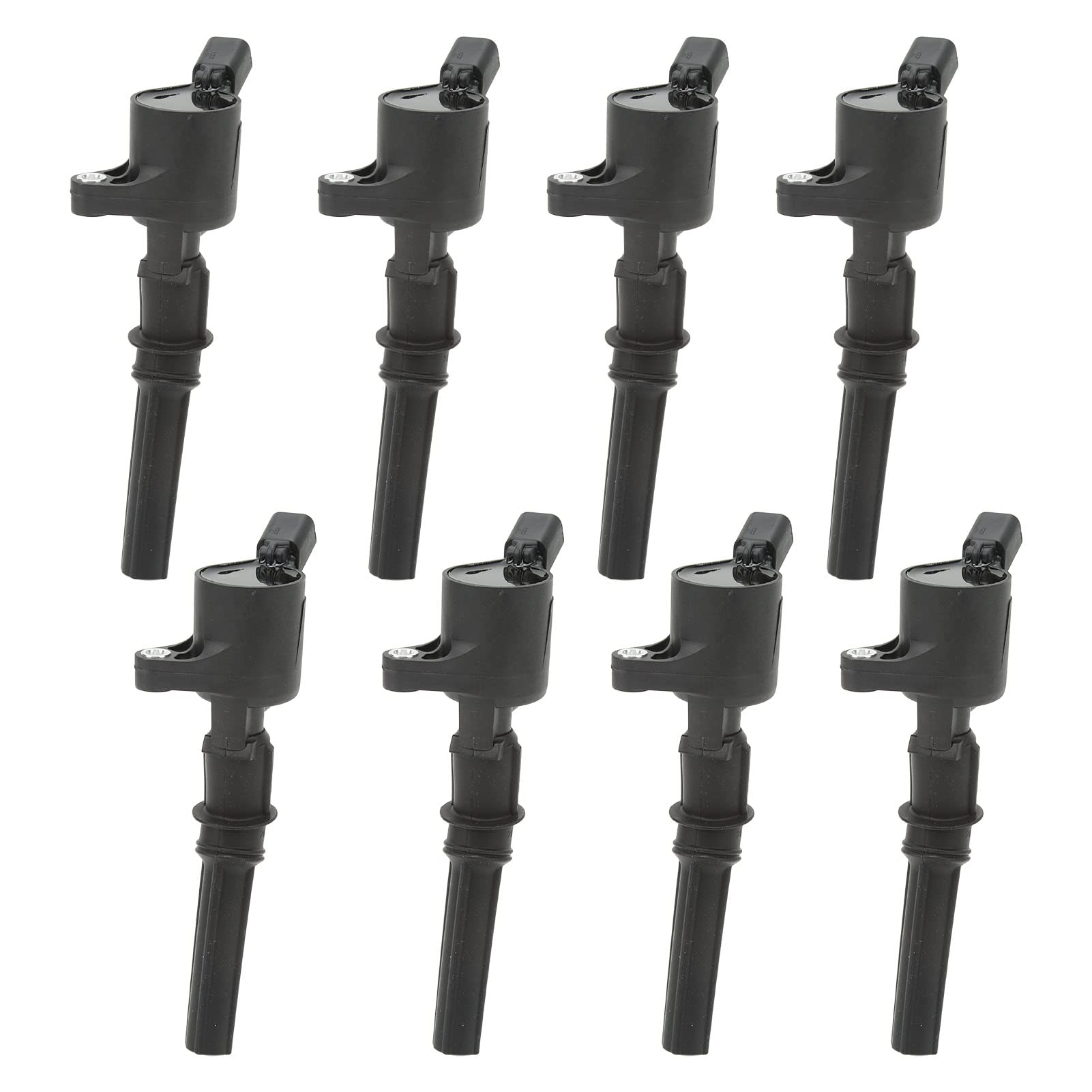 Juego de bobinas de encendido Torvex, paquete de bobinas de 8 piezas y bobina de bujía FD502 compatible con encendido de motor E-150 E-250 E-350