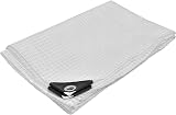 KOTARBAU® Tarpaulin - Polyethylene - 2 x 3 m (6.6x9.8 ft) - Transparent - 120 g/m2 - Tarpaulin Waterproof Heavy Duty - Reinforced Edges - UV Resistant - With Eyelets - Universal Cover Sheet - 1