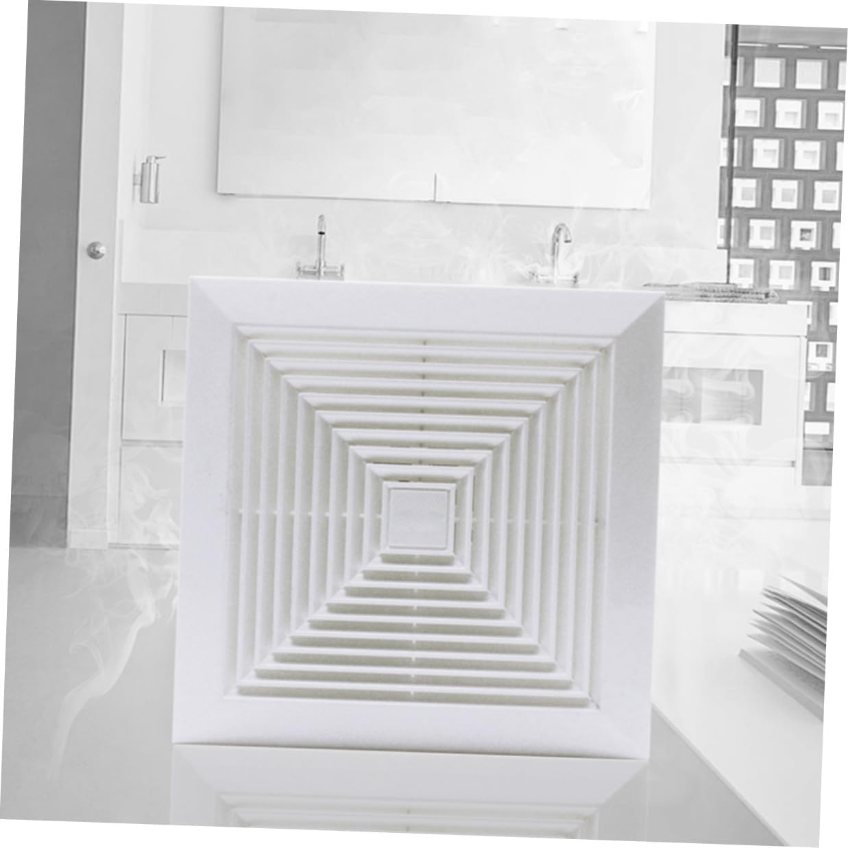 Powerful Silent Bathroom Exhaust Fan 8-inch Ventilation Fan for Kitchen Toilet Household Ventilation