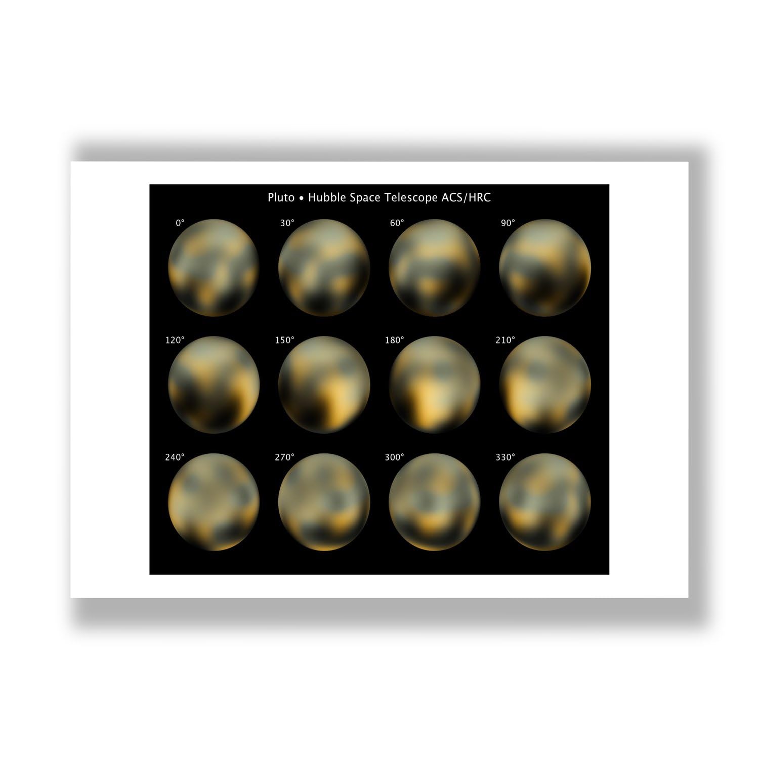 Impression d'archivage Pluton Hubble papier mat haute durabilité Spiffing