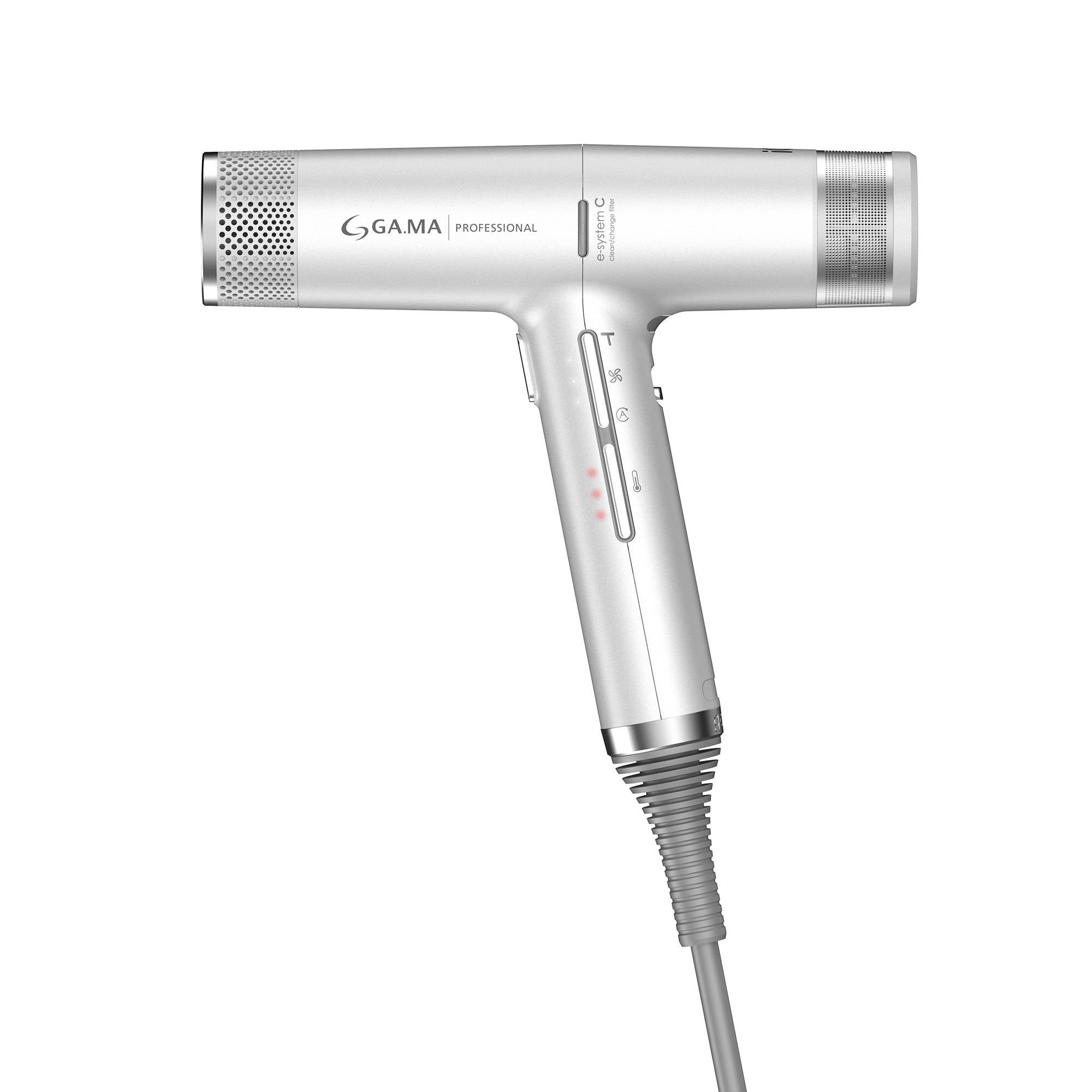 GA.MA Italy Professional, Haartrockner iQ3 Ferretti, ultraleichter Haartrockner mit bürstenlosem Motor mit 110.000 U/min, Standby-Technologie und Turbo-Funktion, Leistung 1600 W, Farbe Grau