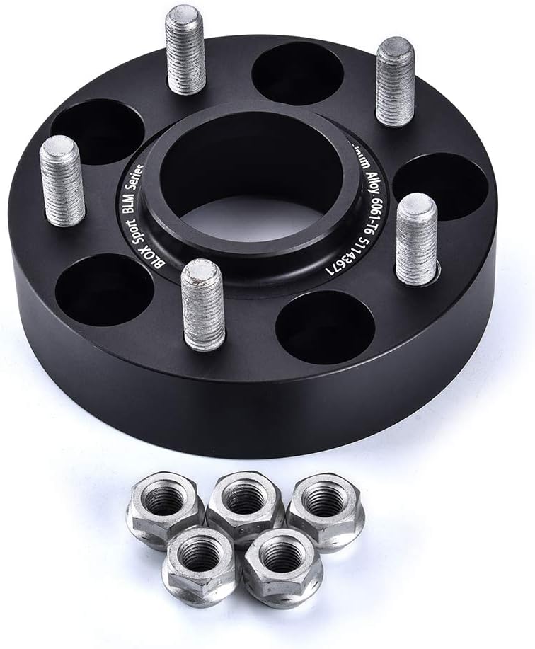 2Pcs 1.5'' / 38.1mm Wheel Spacers Adapters PCD 5x127 Forged Aluminum 6061-T6 for Commander Wrangler Grand Cherokee