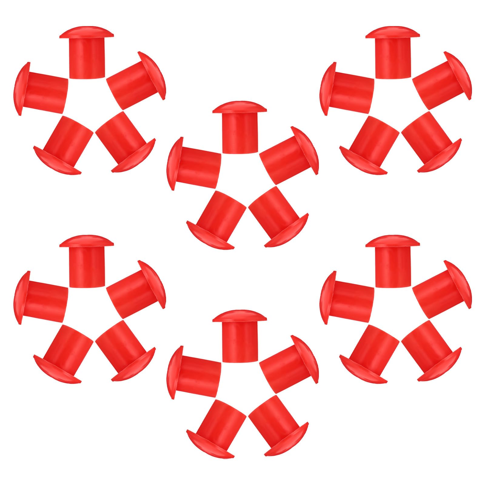 Set de 30 protectores tipo champiñón para varillas de construcción 8