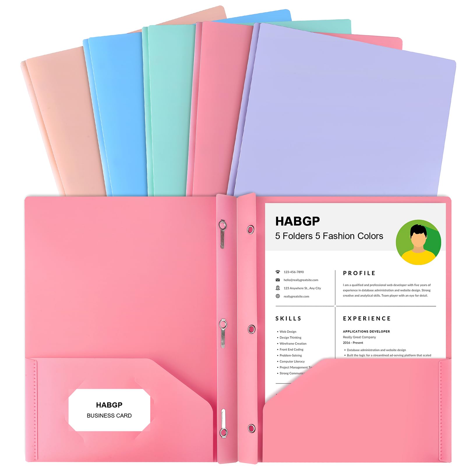 Amazon com HABGP Two Pocket Folder - 612Qe8jP7HL 