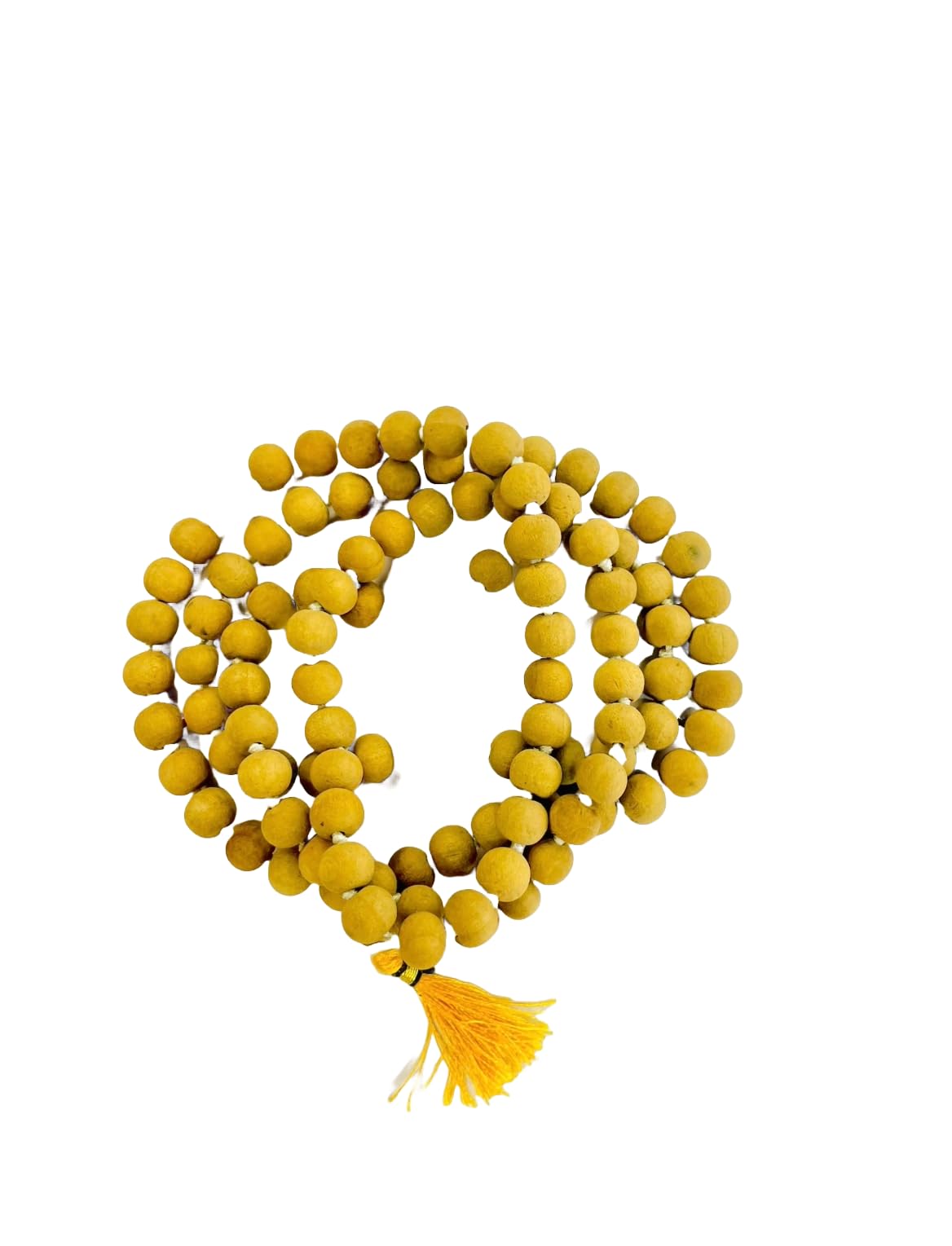 Rudraksha1 Sadguru Adhyatma Kendra,Original Certified Yellow Sandalwood Chandan Mala | Pure Chandan Japa Mala 108 Beads with Tassel | Unisex Meditation Prayer Beads for Healing Stress Relief-image-48