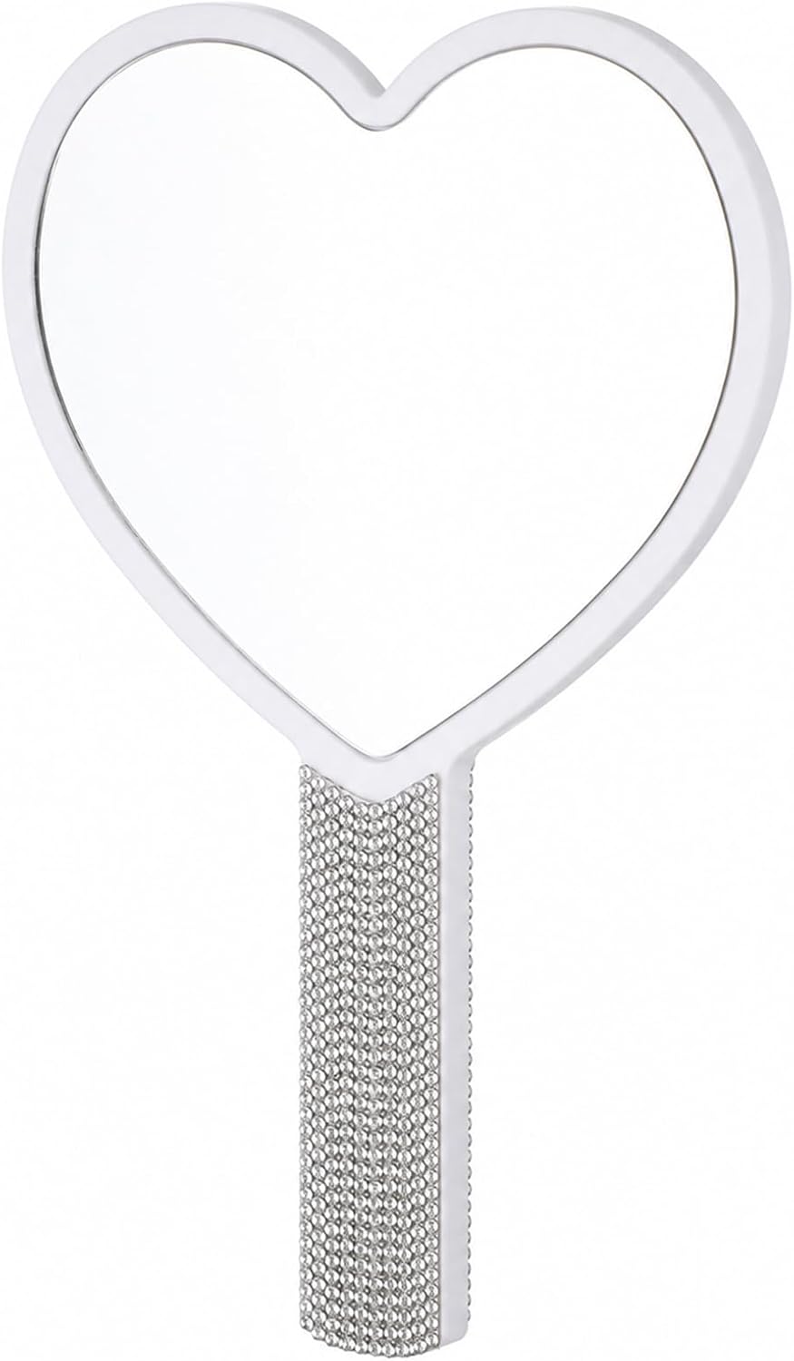 Large Heart Handheld Mirror Glitter Rhinestone