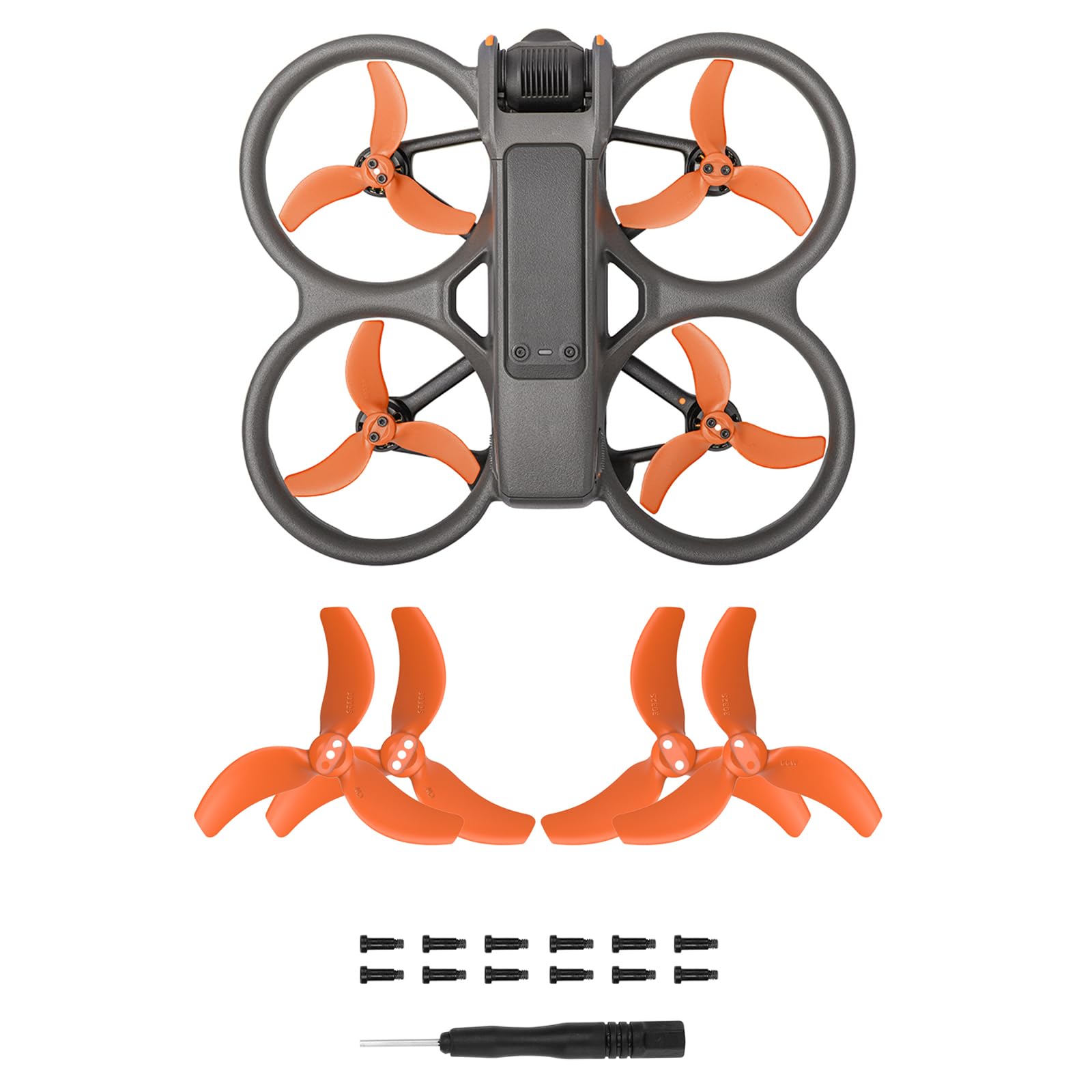 FSIDIWT Avata 2 Propellers, 4Pcs Avata 2 Propellers Replacement, Low Noise Replacement Spare Blades Props for DJI Avata 2 Drone Accessories