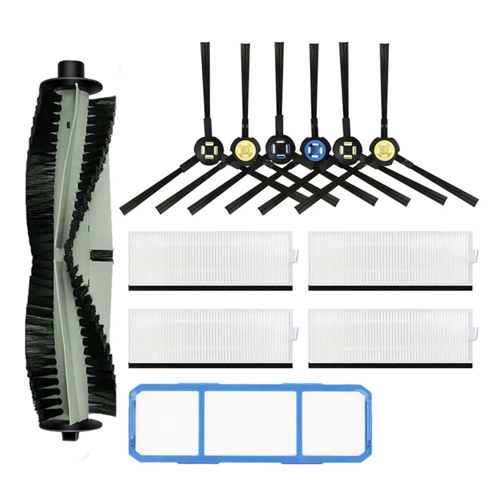 Brosse latérale principale et filtre HEPA pour ILife A7 A9S V8 V8S et Silvercrest SSR1 Ssra1