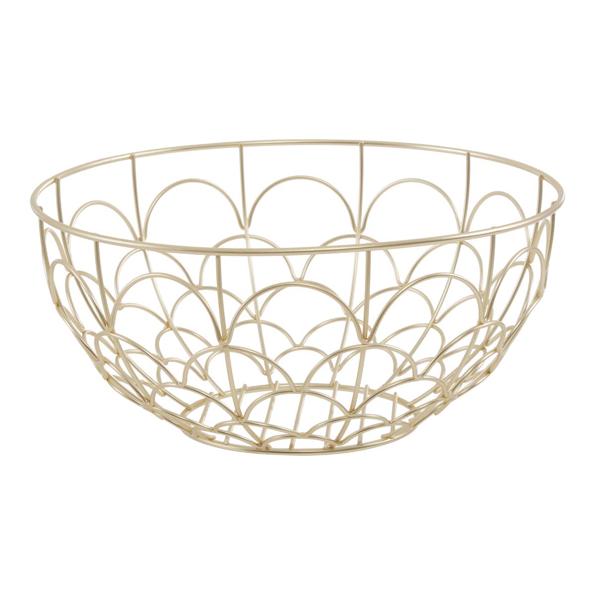 Premier Housewares Vertex Deco Fruit Basket - Gold