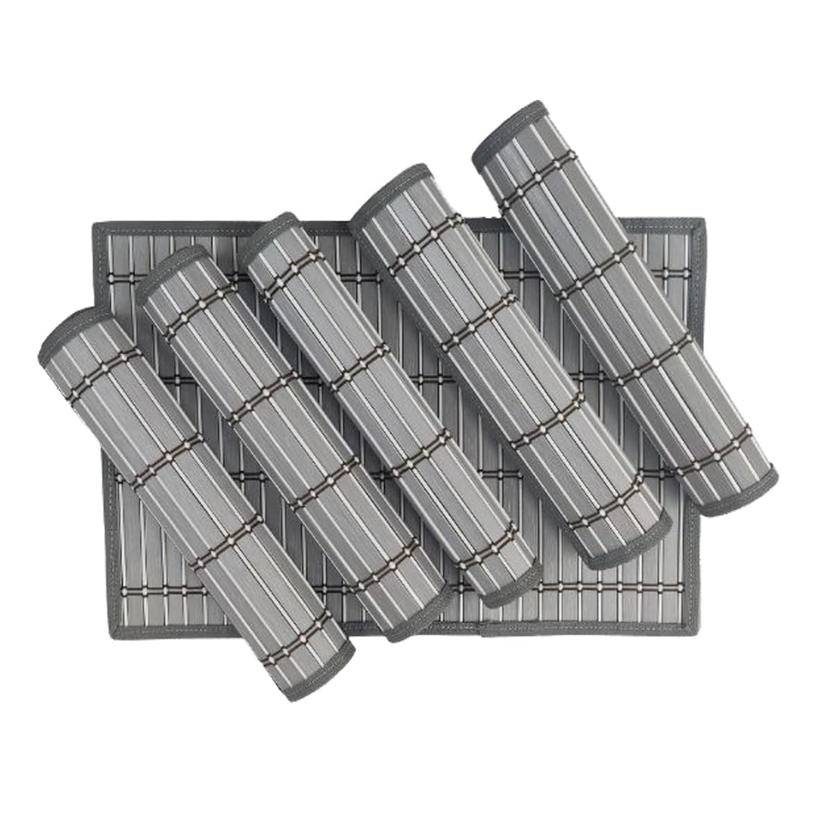 Saffron Decors Heat Resistant, Waterproof 2mm Thick PVC Placemats for Dining Table|Eco-Friendly Colorful Place Mats for Dining Table, Dining Table Mates (6Pcs, Grey)- 12X18 inch (B0CW6M8MGT) Amazon Price History, Amazon Price Tracker