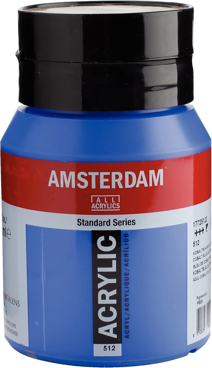 Amsterdam Standard Series Acrylic Jar 500ml Cobalt Blue (Ultramarine) 512 (17725122)