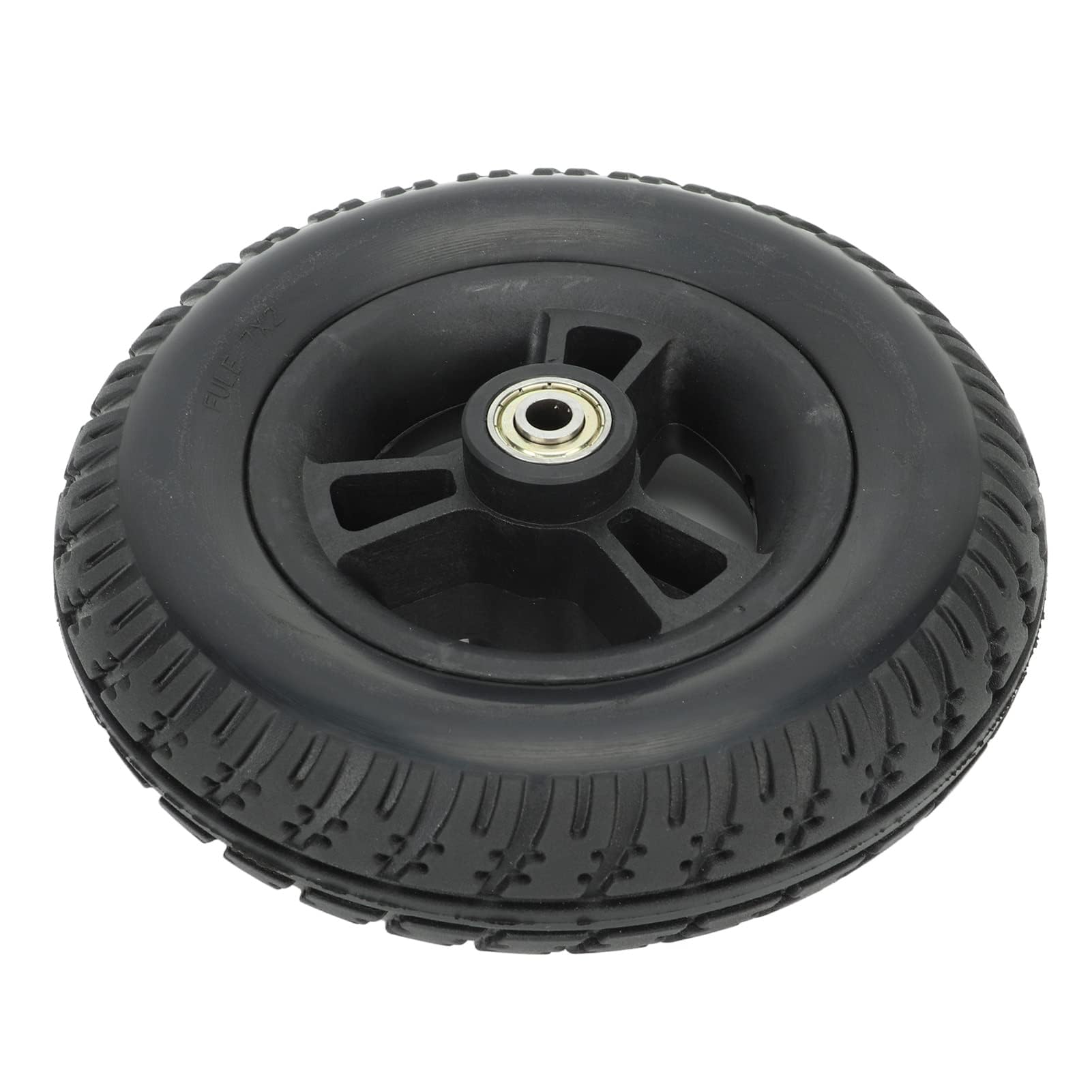 Rueda de Silla de Ruedas Repuesto Rueda de 7 Pulgadas para Sillas de Ruedas Delantera Sólida Resistente sin Ruido Antideslizante