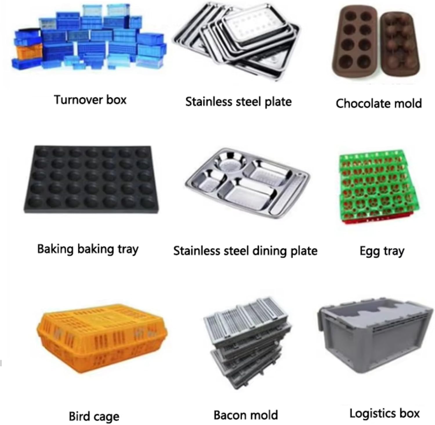 Commercial Basket Washing Machine, 3-Stage Electric Cleaning with PLC Control for Food Processing Plant Crates