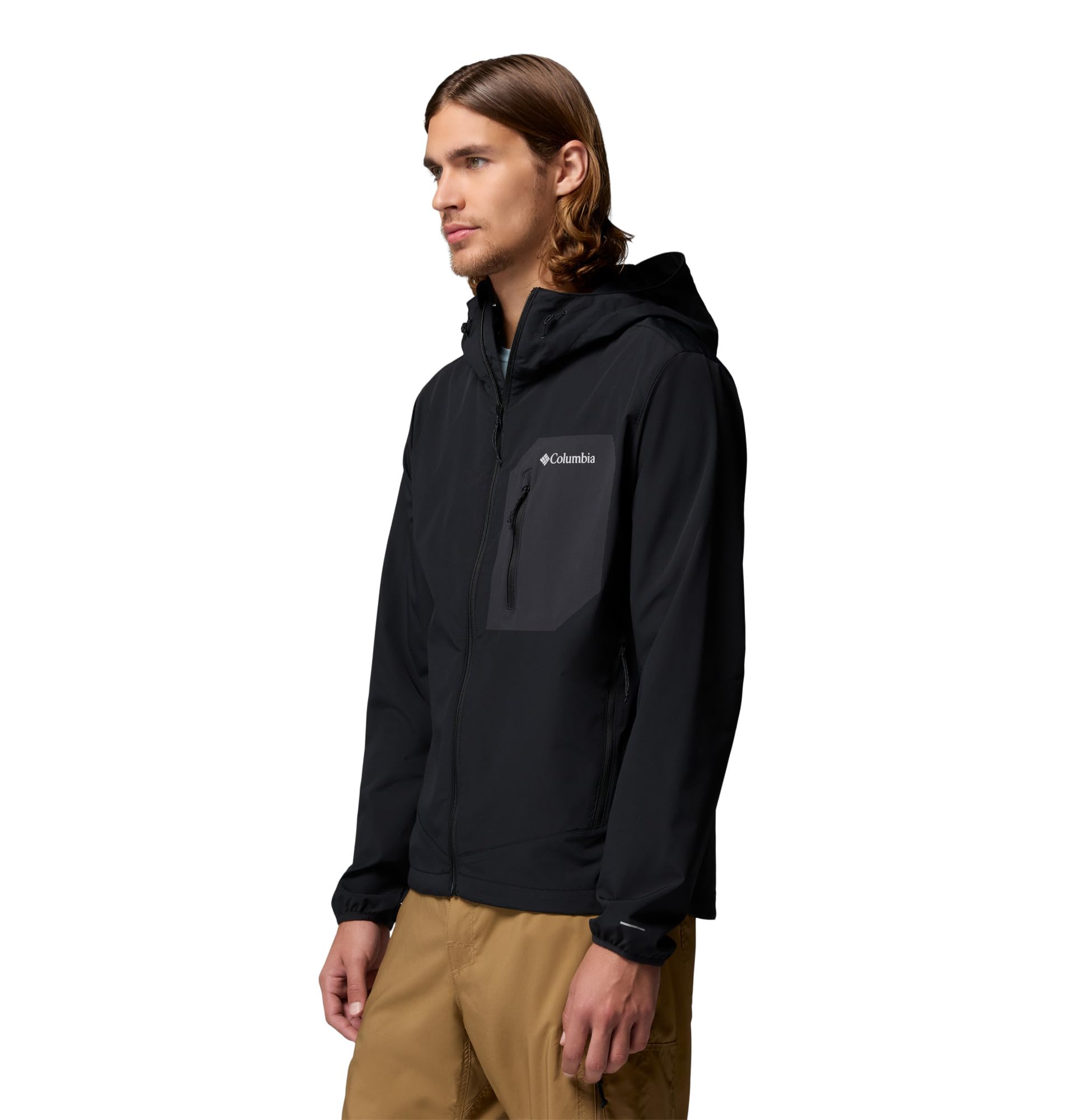 Columbia Tall Heights III Hooded Softshell, Chaqueta De Softshell Cortavientos para Hombre
