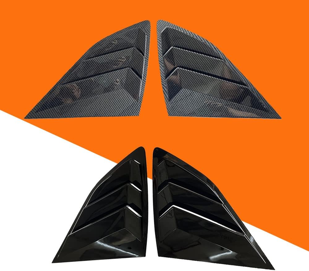 2PCS ABS Compatible For Hyundai 2016-2021 Tucson Car Auto Exterior Sport Style Side Air Vent Scoop Cover Accessories Rear Side Window Louvers, Not Fit SEL (Carbon Fiber)