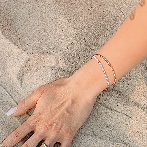 Joycuff Inspirational Bracelets For Women Christmas Birthday Gifts For Teen Girls Her Mom Sister Daughter Best Friend Adjustable Silk Beaded Wrap Morse Code Bracelet Beautiful Girls #TOP3