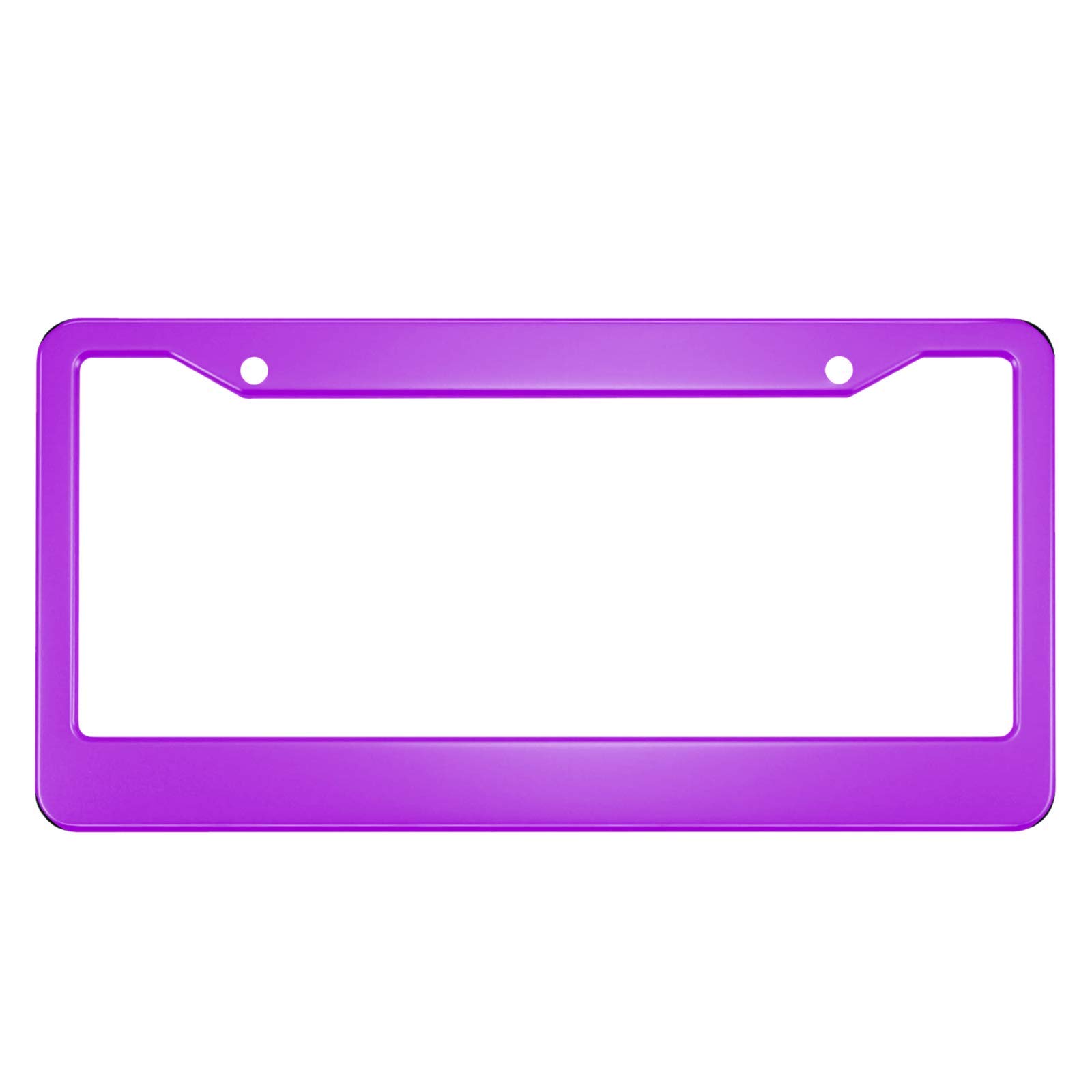HOSNYE Purple Blank License Plate Frame Metal License Plate Cover Front Plates Frames Car Tag Frame for Women Men US Vehicles Standard