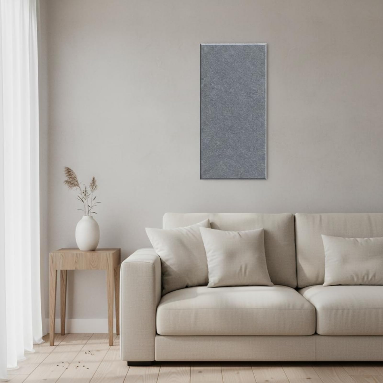 harayaa Pannello Fonoassorbente Parete Pannello Acustico Pannello Fonoisolante Pannello Decorativo in Fibra di Poliestere con Finitura Morbida in Feltro per , Bianco