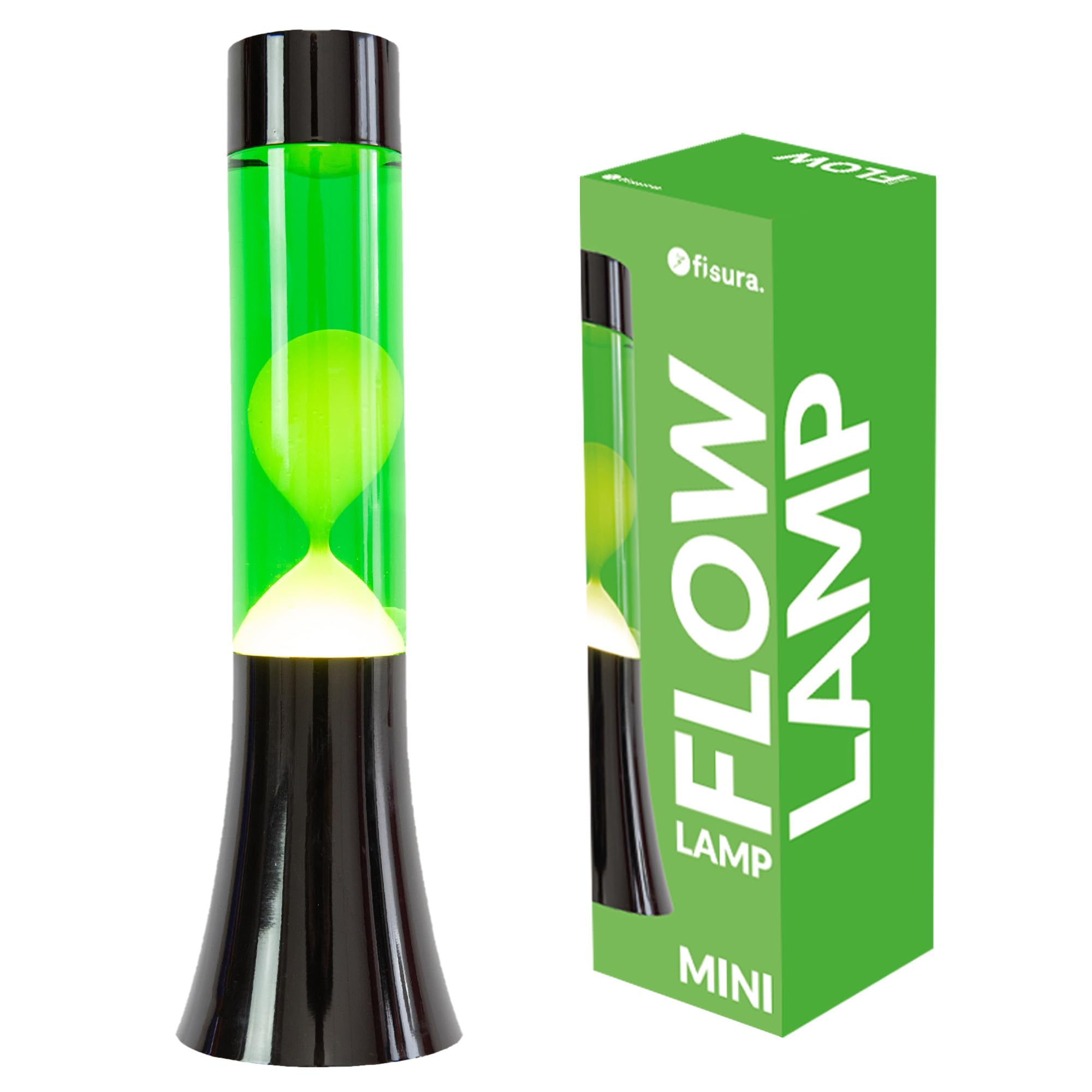 Fisura - Original Magma Lamp, 12-Inch Retro Motion Lamp with Black