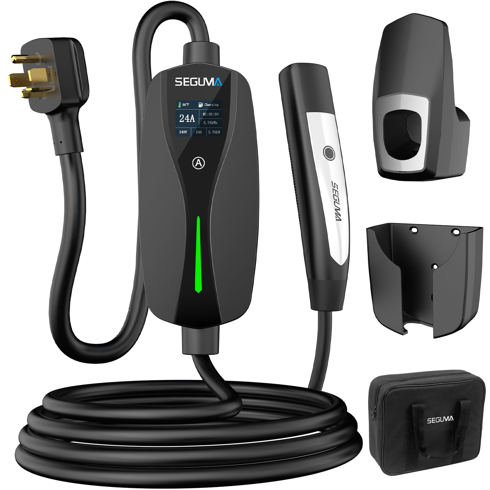 Photo 1 of UNKNOWN MODEL
SEGUMA Level 2 Tesla Charger-24Amp 240V, NEMA 14-30 Plug, 25FT Extension Cable, Adjustable Current (10-24A)-Portable Home Mobile EV Charger for Model Y/X/3/S/Cybertruck, Fit 4-Prong Dryer Outlet