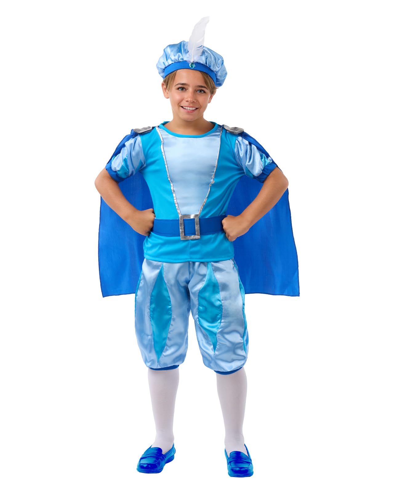 FYMNSI Costume Da Principe Fiabesco Per Bambini 3-12 Anni – Completo Con Tunica, Cintura, Corona E Scettro – Per Halloween E Carnevale