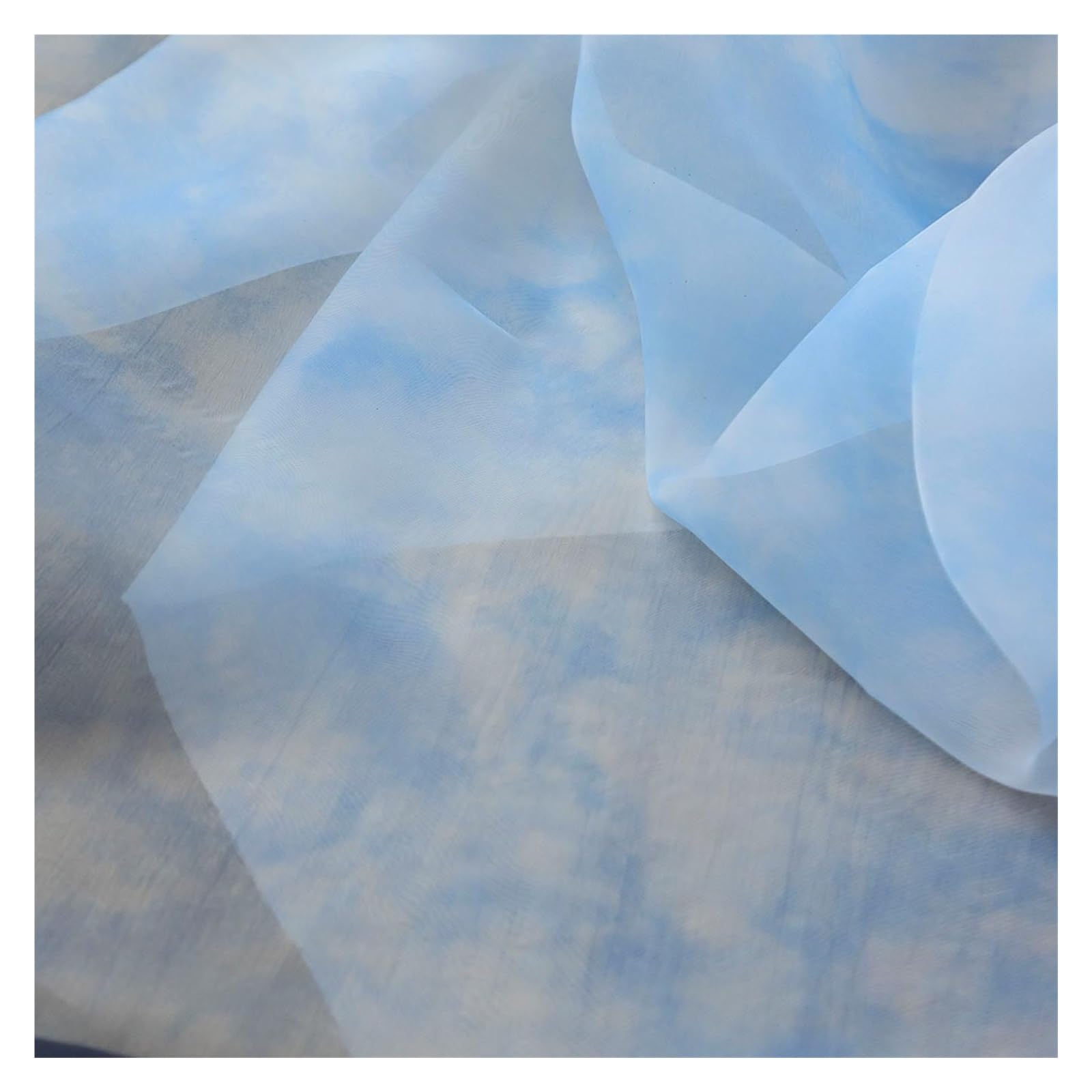Tulle Roll Tulle Fabric Soft Sheer DIY Bridal Wedding Craft Supplies Material(Blue)