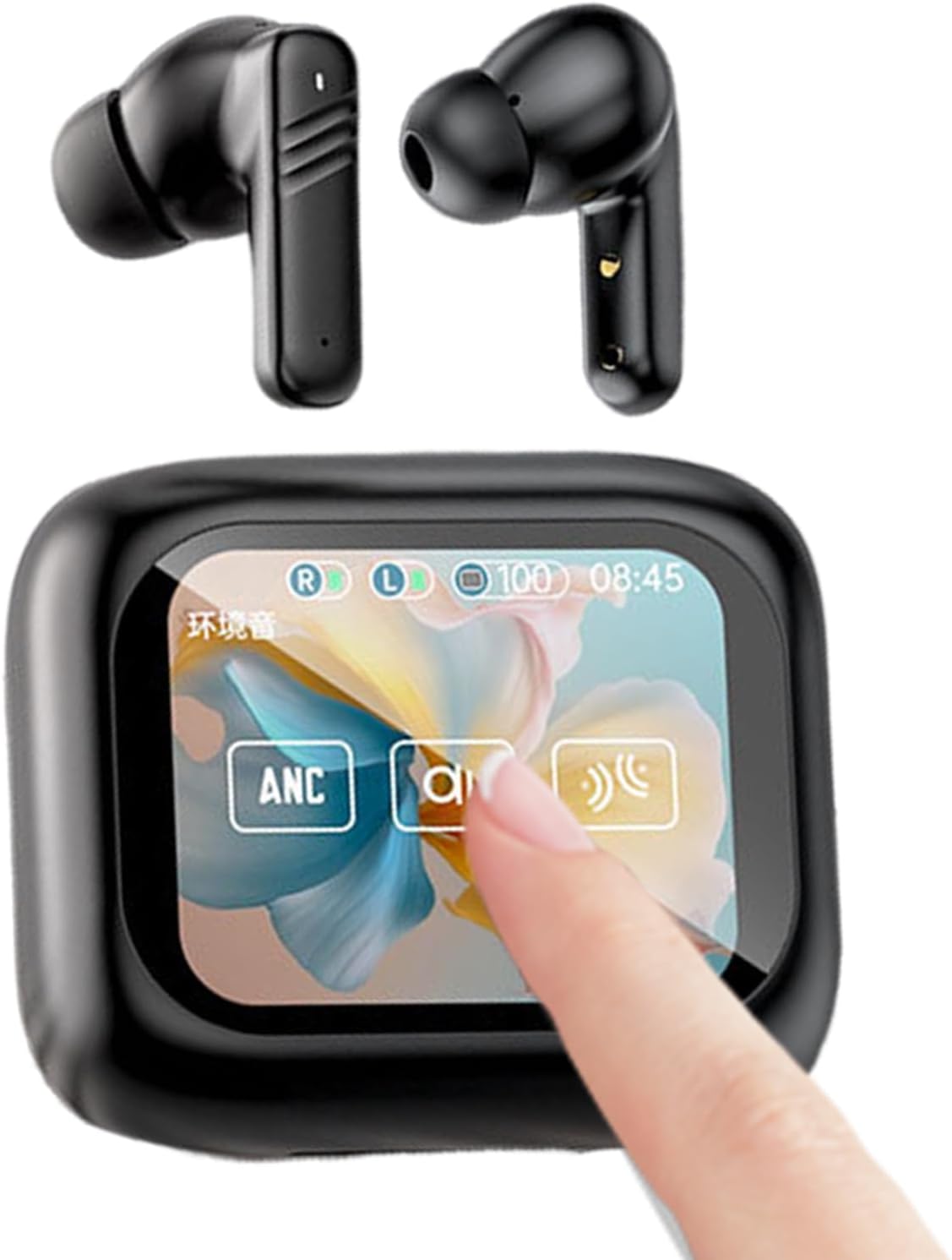 Wireless Sport Earbuds,In-Ear Compact Wireless Earphone | Noise Cancelling Touch Control Charging Case Long Battery Life Earbuds for Game Travel Home Workout Phones Commuting Running Studying
