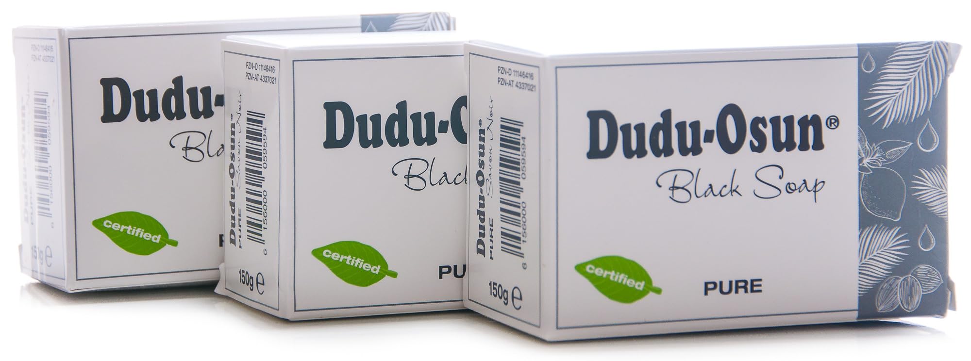 Pure (perfume-) - Black Soap from Africa (3 x 150 g)