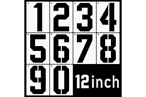 DXCYZ 12 Inch Large Number Stencils Kit: Empower Your Number-Painting Projects