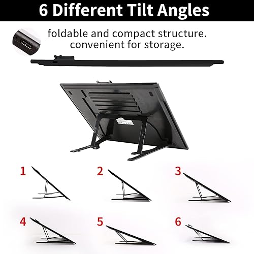 Miniatura 2 de TOHETO Almohadilla de luz LED brillante recargable A3 con bolsa de transporte caja de luz de brillo de atenuación de 6 niveles y escalonada 3