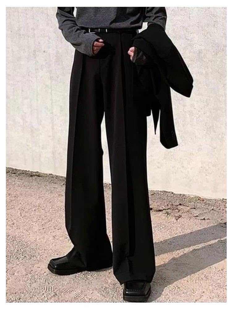 ブラック レザー ワイドパンツ　フレアパンツ　ブーツカット BLACK VARIA BlackVaria ベルボトム ブーツカット フレア PU