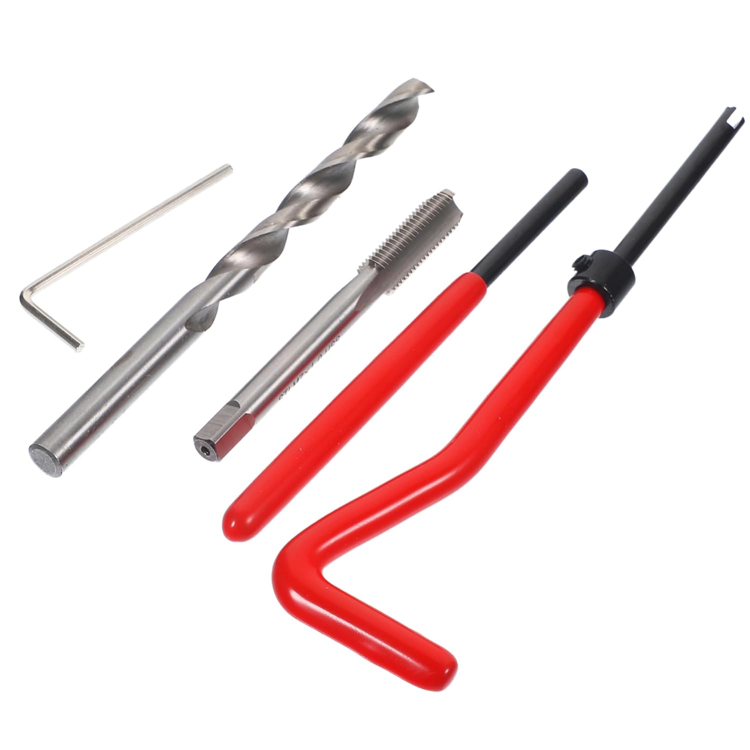 Alipis Thread Repair Kit 25 Thread Inserts M7 Size Helicoil Tool Easy to Use for Wood Metal