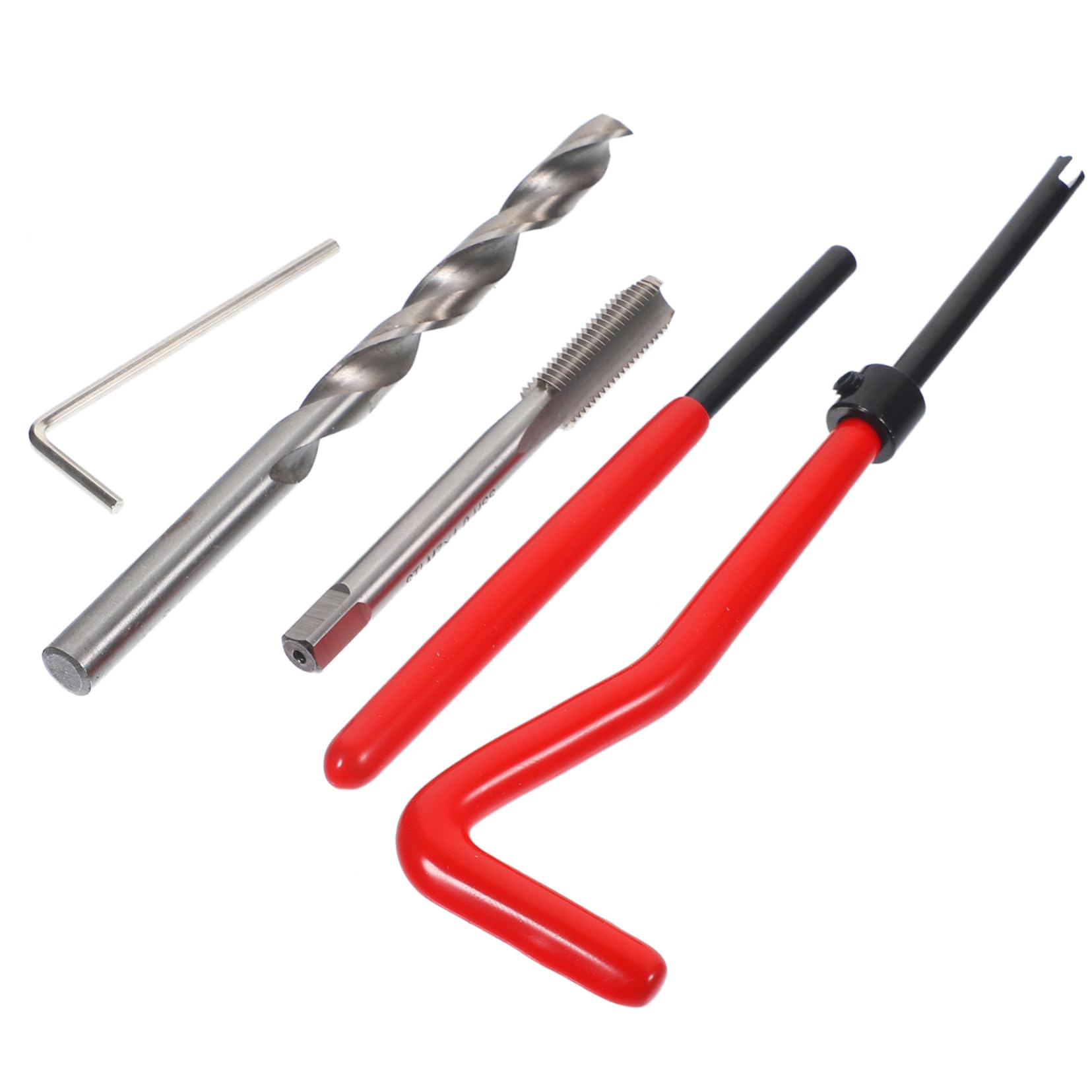 Alipis Thread Repair Kit 25 Thread Inserts M7 Size Helicoil Tool Easy to Use for Wood Metal